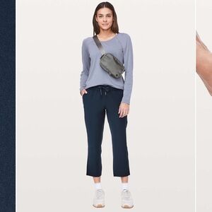 Lululemon On The Fly Crop *Woven 23"
True Navy size 10
